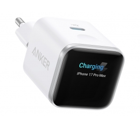 Anker Nano Charger 45W, Smart Display, White