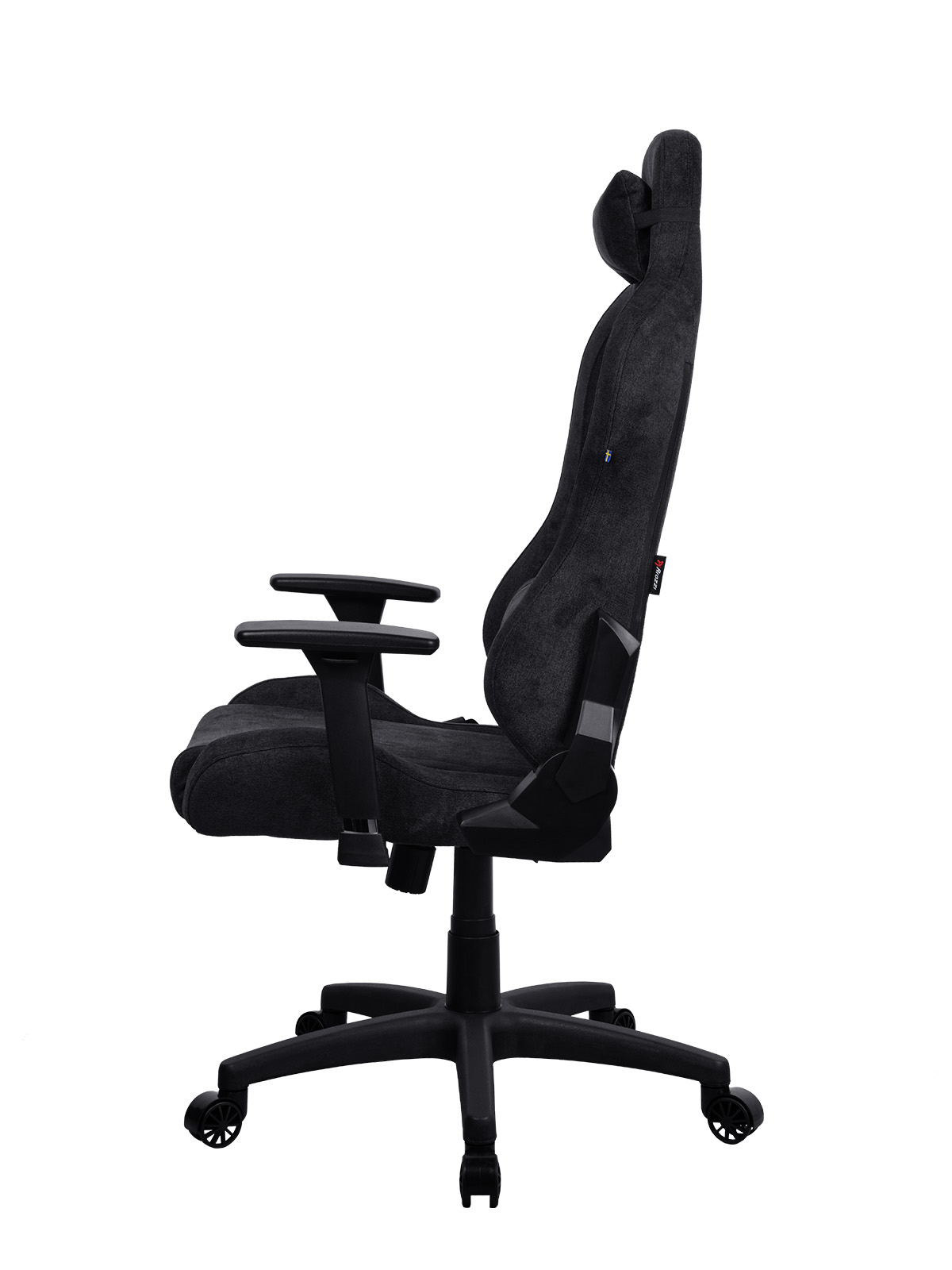 Arozzi Torretta Soft Fabric | Gaming Chair | Metal/Reinforced nylon | Pure Black
