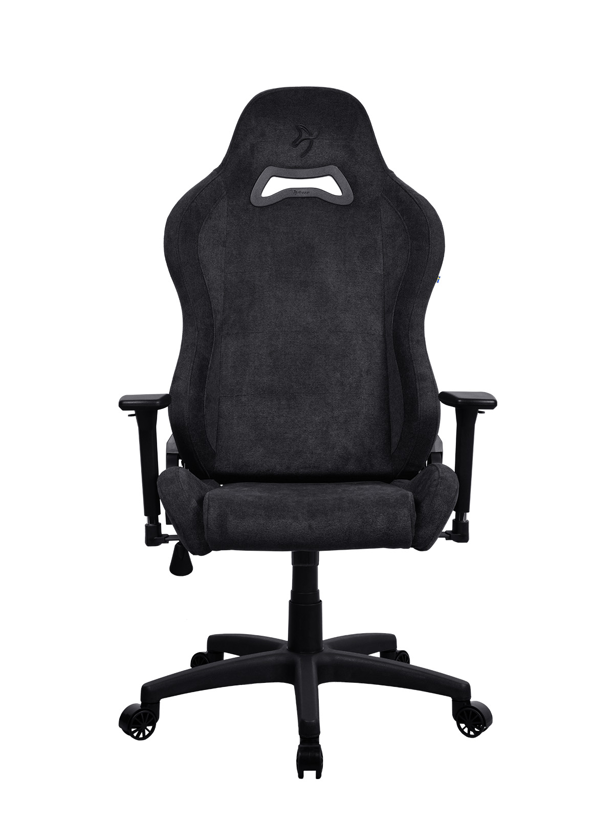Arozzi Torretta Soft Fabric | Gaming Chair | Metal/Reinforced nylon | Pure Black