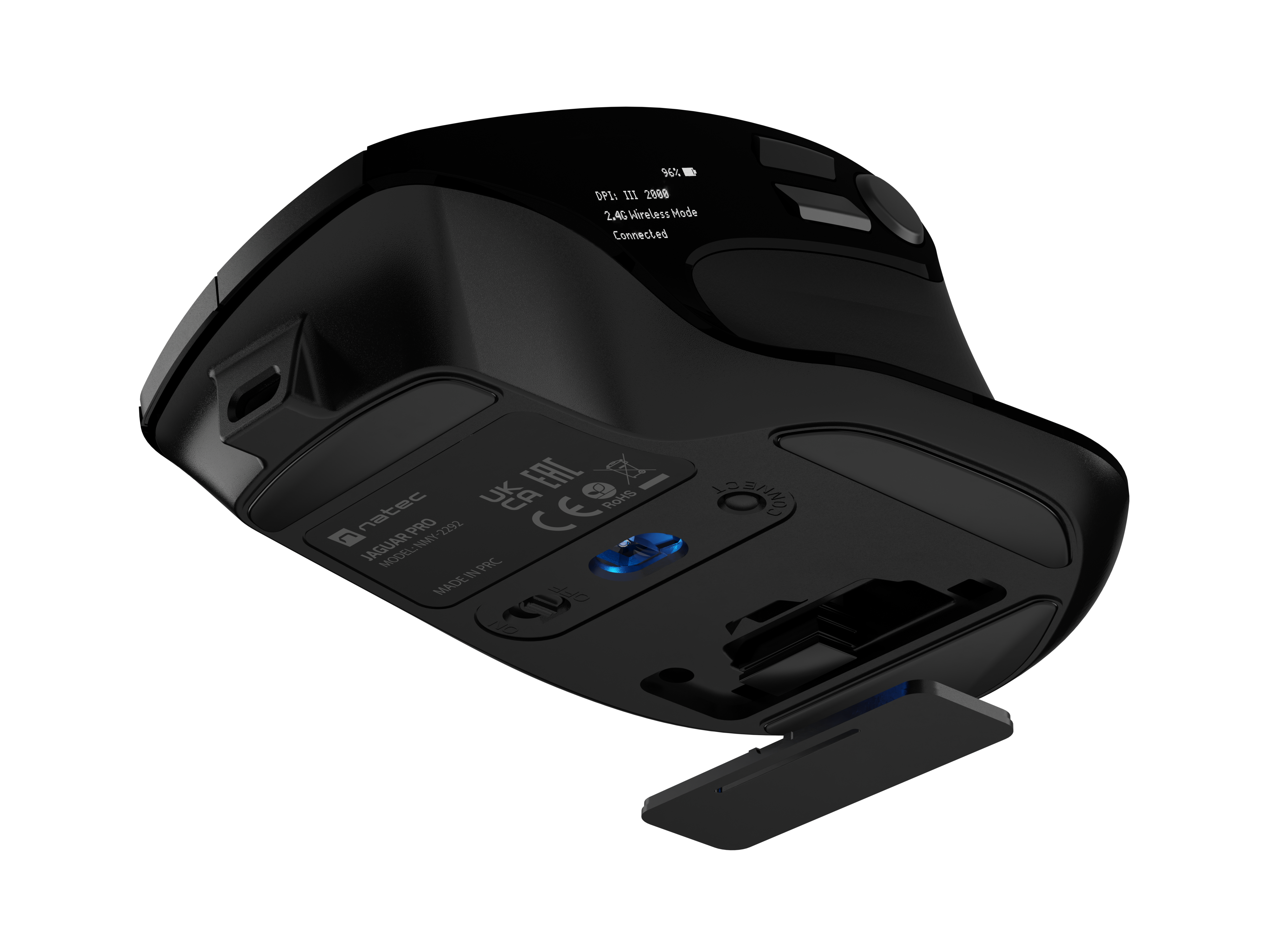 Natec Mouse | Jaguar Pro | Wireless | 2.4 GHz, Bluetooth | Black