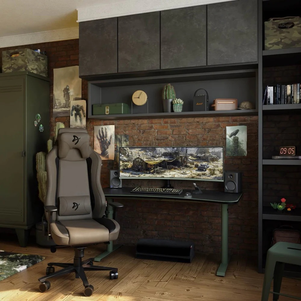 Arozzi Gaming Desk | Arena Large | Forest Green