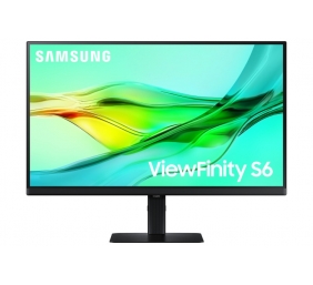 Samsung ViewFinity S6 S27D600UAU Monitorius 27'' IPS QHD 2560x1440, 5 ms, 350 cd/m2, 100 Hz, Juoda