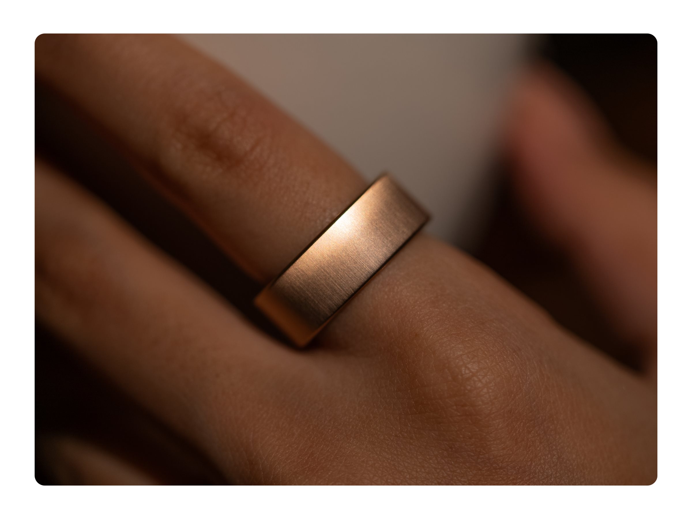 Ultrahuman | Ring Air | Brushed Rose Gold | Size 8 | Smart Ring