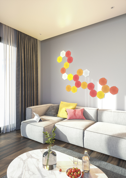 Nanoleaf | Shapes Hexagons Smarter Kit (15 panels) | 16M+