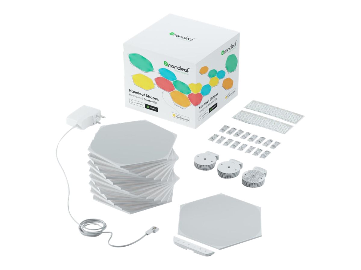 Nanoleaf | Shapes Hexagons Smarter Kit (15 panels) | 16M+