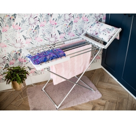 Adler | Foldable electric clothes drying rack | AD 7821 | 220 W | Silver/White