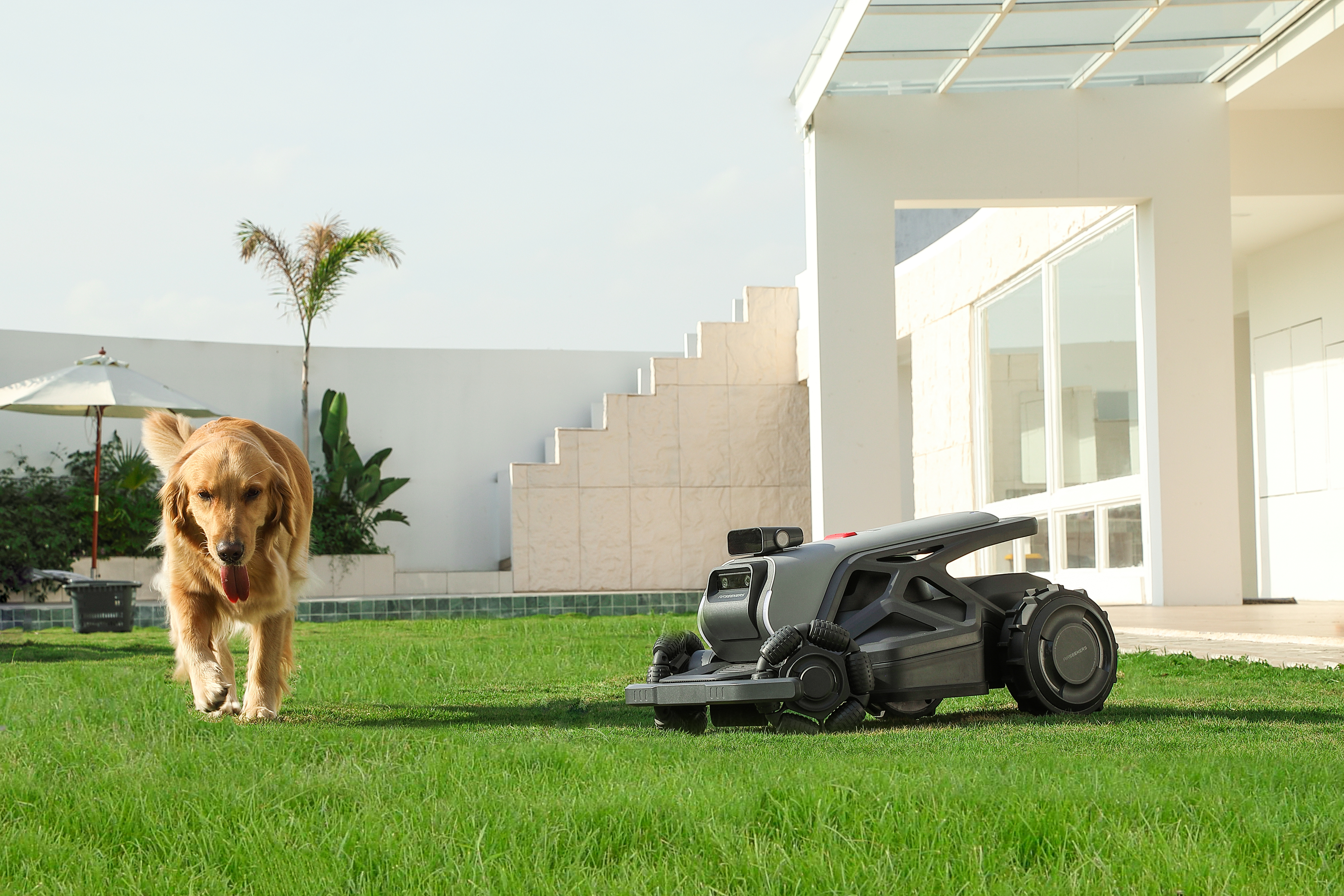 AIRSEEKERS LIMITED | Tron 300° AI Vision Mulching Mower, 2400m², Ai Vision + NRTK | 15 Ah