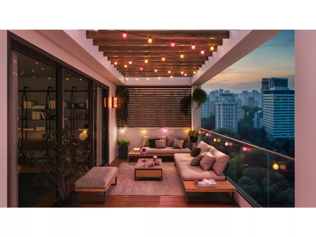 Philips Hue Hue Festavia Globe Outdoor String Lights, 21m Extension | 30 W