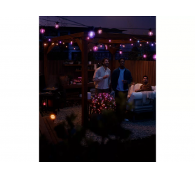 Philips Hue Hue Festavia Globe Outdoor String Lights, 21m Extension | 30 W