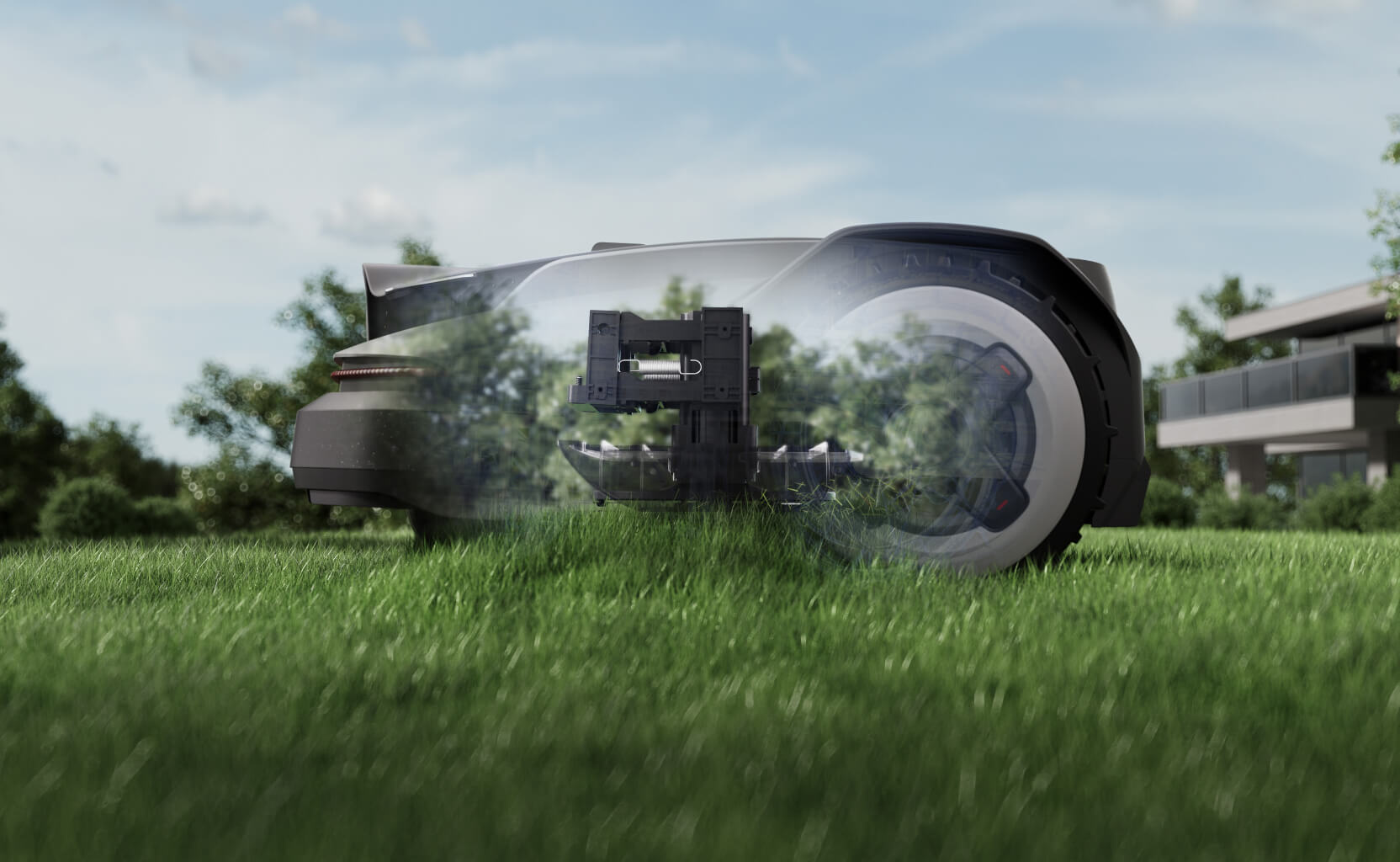 Roborock RockNeo Q110 Mower, 2WD, 1000m², RTK + VSLAM, (Edge Cutting module sold separately)