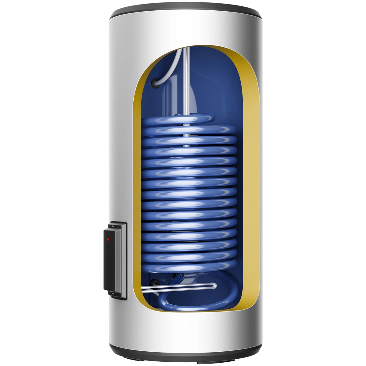 Haier WT200VSCA3E | Enameled water heater 200L with integrated 2500W electric heater and 2m2 heat exchanger