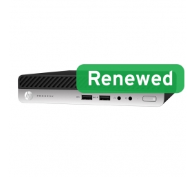 HP Renewed Grade A | ProDesk 400 G4 | Intel Core i3 | i3-8100T | 8 GB | SSD | 128 GB | Intel UHD Graphics 630 | Windows 11 Pro