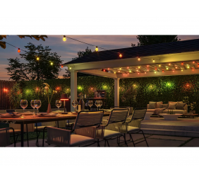 Philips Hue Hue Festavia Globe Outdoor String Lights, 14m Extension | 30 W