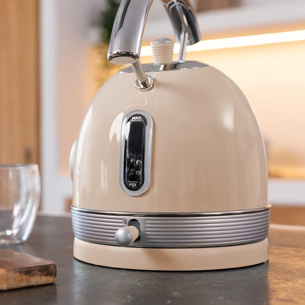 Cecotec Kettle | ThermoSense 420 Vintage | 2200 W | Electric | 1.8 L | Stainless steel | 360° rotational base | Light Beige
