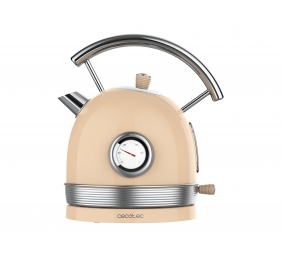 Cecotec Kettle | ThermoSense 420 Vintage | 2200 W | Electric | 1.8 L | Stainless steel | 360° rotational base | Light Beige