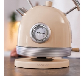 Cecotec Kettle | ThermoSense 420 Vintage | 2200 W | Electric | 1.8 L | Stainless steel | 360° rotational base | Light Beige