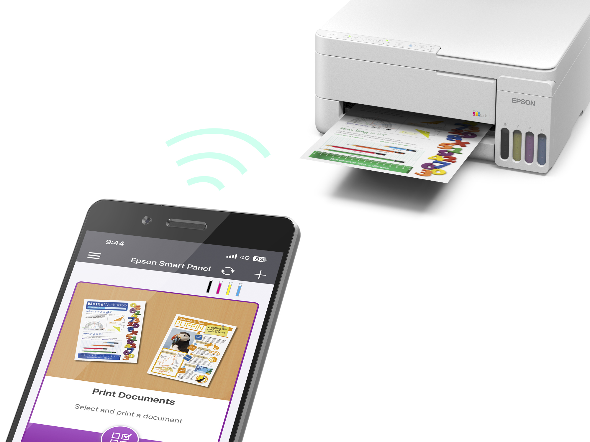 Epson EcoTank | L3356 | Inkjet | Colour | Multifuction Printer | A4 | Wi-Fi | White