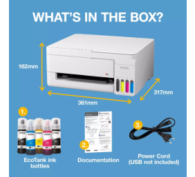 Epson EcoTank | L3356 | Inkjet | Colour | Multifuction Printer | A4 | Wi-Fi | White