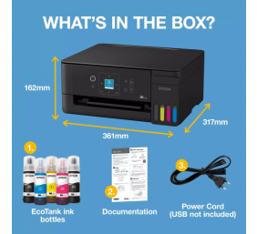 Epson EcoTank | L3361 | Inkjet | Colour | Multifuction Printer | A4 | Wi-Fi | Black