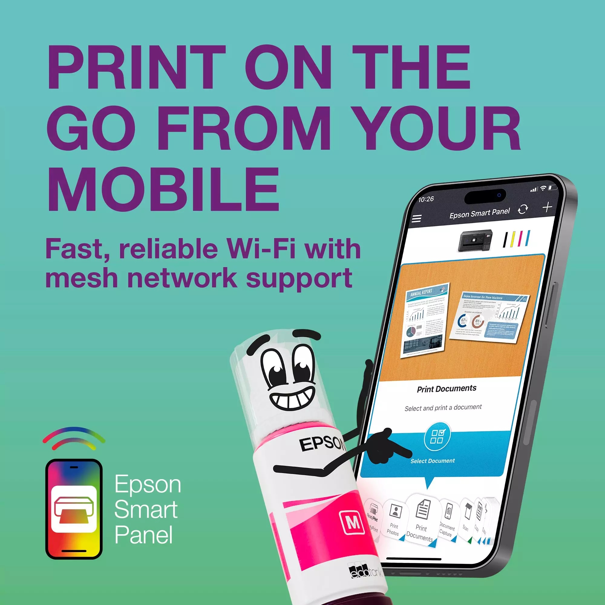 Epson Multifunctional printer | EcoTank L3366 | Inkjet | Colour | A4 | Wi-Fi | White