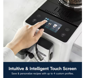 Delonghi | Coffee maker | Rivelia EXAM440.55.W | Pump pressure 19 bar | Built-in milk frother | Fully Automatic | 1450 W | Arctic White