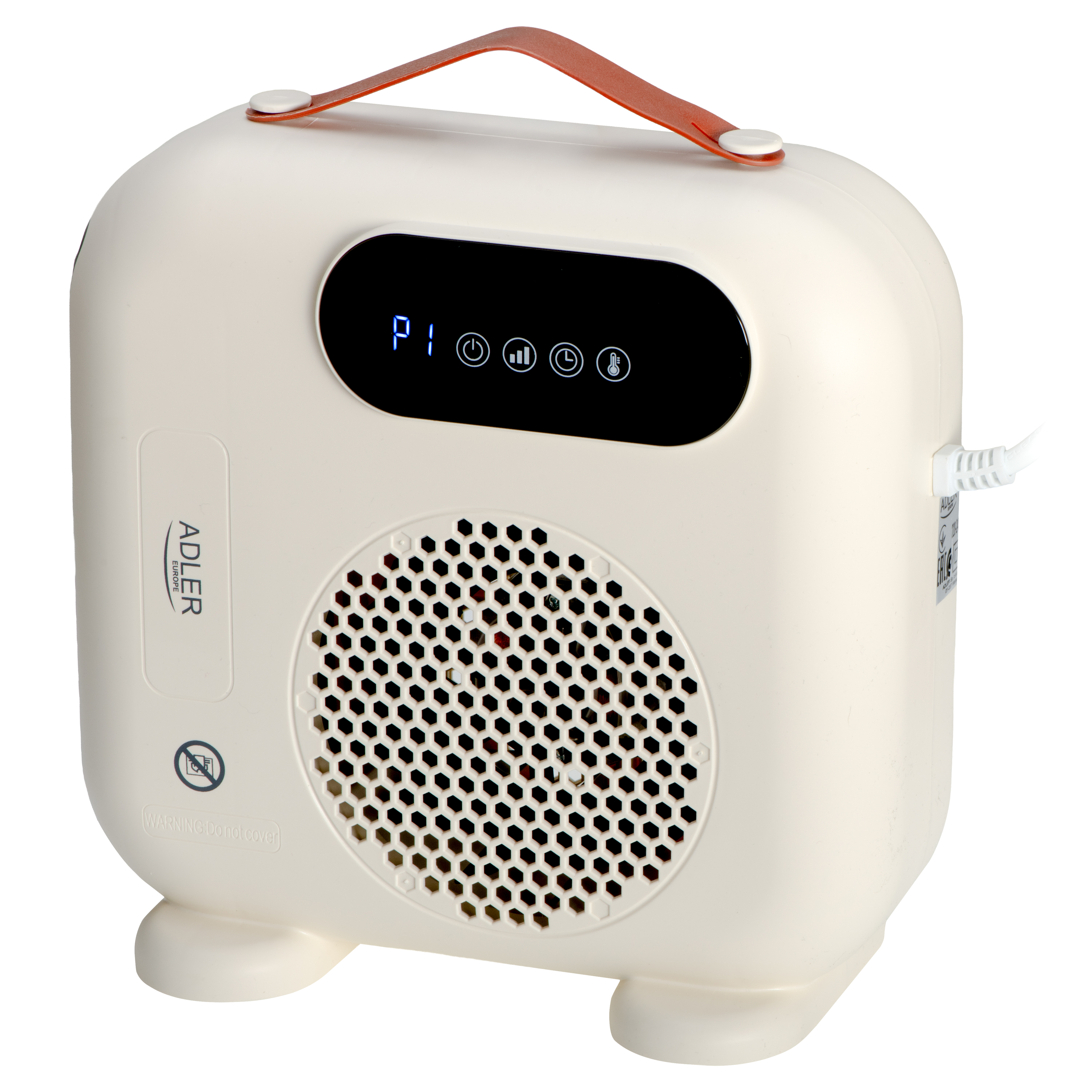 Adler LED Fan Heater with Remote Control | AD 7756 | Fan heater | 2000 W | Beige | IPX0