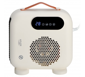 Adler LED Fan Heater with Remote Control | AD 7756 | Fan heater | 2000 W | Beige | IPX0
