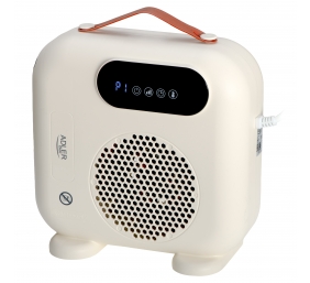 Adler LED Fan Heater with Remote Control | AD 7756 | Fan heater | 2000 W | Beige | IPX0