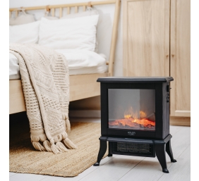 Adler Electric Fireplace | AD 7754 | Ceramic | 1800 W | Number of power levels 2 | Black