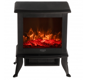 Adler Electric Fireplace | AD 7754 | Ceramic | 1800 W | Number of power levels 2 | Black