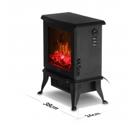 Adler Electric Fireplace | AD 7754 | Ceramic | 1800 W | Number of power levels 2 | Black