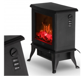 Adler Electric Fireplace | AD 7754 | Ceramic | 1800 W | Number of power levels 2 | Black