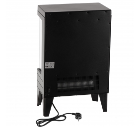 Adler LED electric fireplace with remote control | AD 7755 | Ceramic Heater | 2000 W | Number of power levels 2 | Black