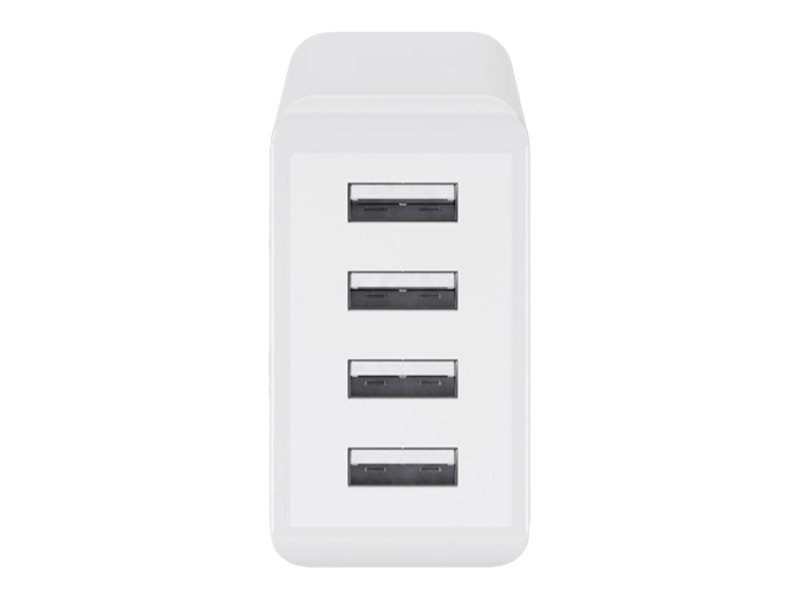 Goobay 44962 30 W USB-A Multiport Charger, White