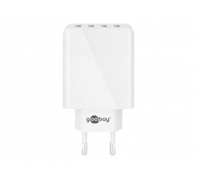 Goobay 44962 30 W USB-A Multiport Charger, White