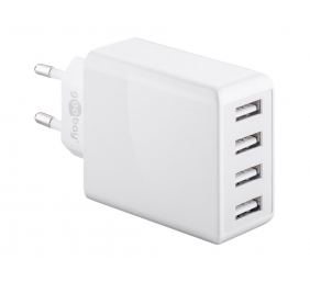 Goobay 44962 30 W USB-A Multiport Charger, White