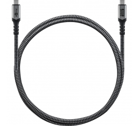 Goobay USB-C Cable, USB4, 1.8 m, bBack/Silver | USB-C to USB-C