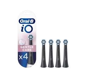 Oral-B | Toothbrush replacement | iO Gentle Care | Heads | For adults | Number of brush heads included 4 | Number of teeth brushing modes Does not apply | Black
