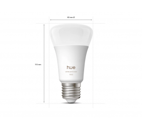 Philips Hue Starter set: 3 smart E27 bulbs, dimmer switch, Hue Bridge Pro | E27 | White and colored light