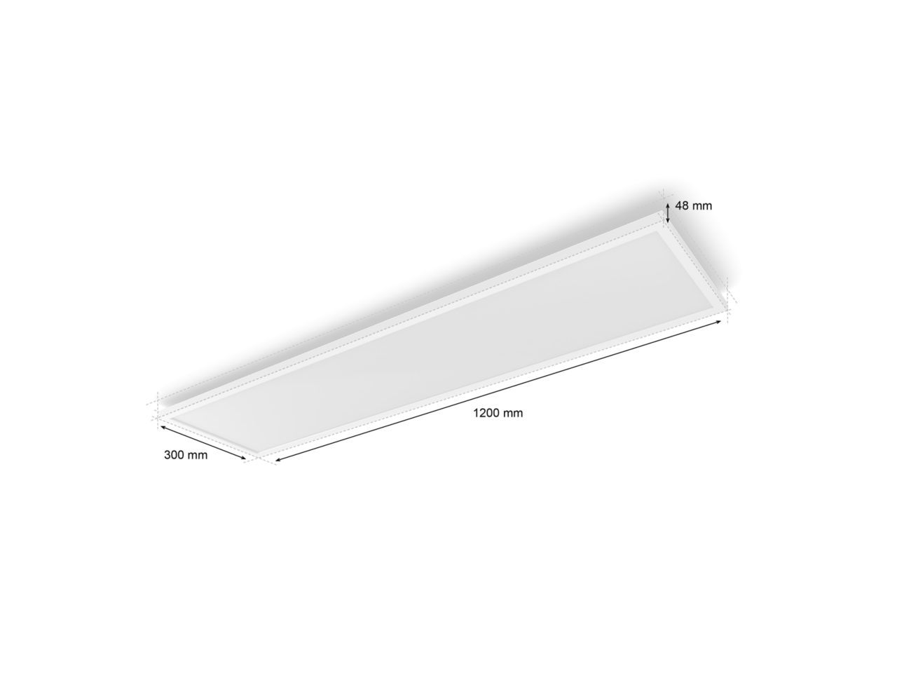 Philips Hue Surimu rectangular panel light, 120 x 30 cm | 2000-6500 Hue White Color Ambiance | Bluetooth, Zigbee