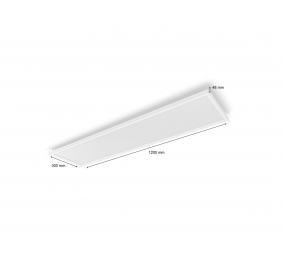 Philips Hue Surimu rectangular panel light, 120 x 30 cm | 2000-6500 Hue White Color Ambiance | Bluetooth, Zigbee