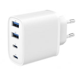 Gembird 4-port 40 W GaN USB PowerDelivery fast charger, White | TA-UC-2A2C-PD40-01-W | 2 x 4 pin USB Type A, 2 x 24 pin USB-C