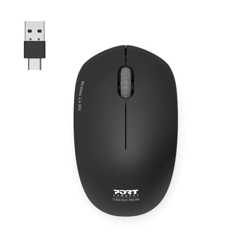 PORT CONNECT Mouse | Collection II | Wireless | 2.4 GHz | Black
