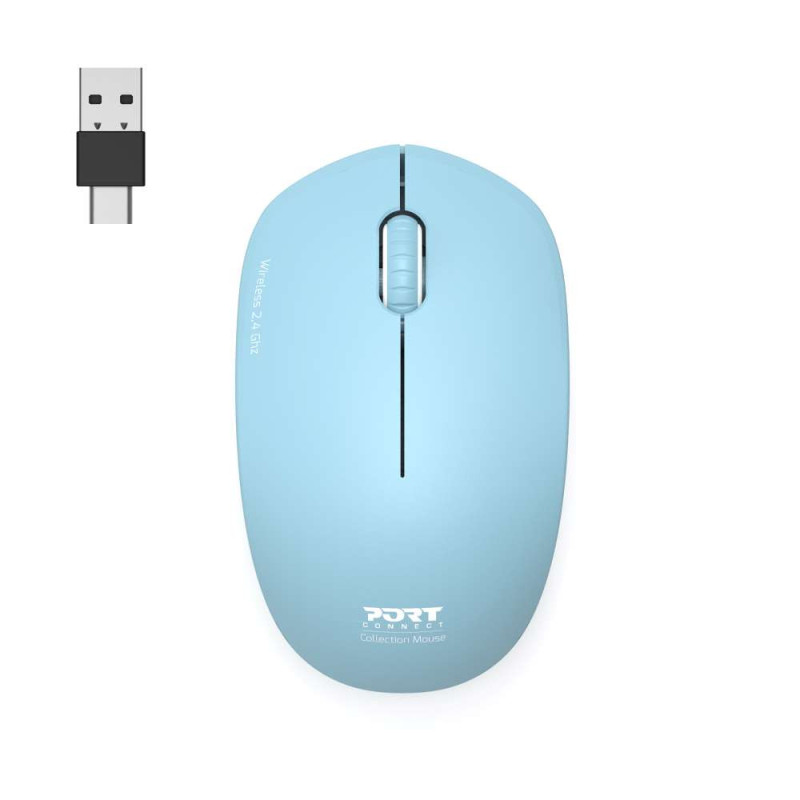 PORT CONNECT Mouse | Collection II | Wireless | 2.4 GHz | Pastel Blue
