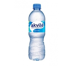 Natūralus mineralinis vanduo AKVILĖ negazuotas 0,5L, PET 12vnt (kaina su užstatu už tarą)