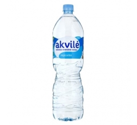 Natūralus mineralinis vanduo AKVILĖ negazuotas 1,5L, PET 6vnt (kaina su užstatu už tarą)