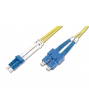 Digitus | Patch Cord | DK-2932-01 | Cable diameter 3 mm; Cable type: I-VH 2E9/125µ; Fiber diameter: 09/125µ; Connector 1/2: LC/SM
