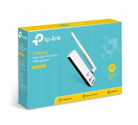 TP-LINK | USB 2.0 Adapter | TL-WN722N | 2.4GHz, 802.11n, 150 Mbps, 1xDetachable antenna 4dBi