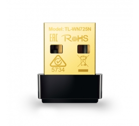 TP-LINK | Nano USB 2.0 Adapter | TL-WN725N | 2.4GHz, 802.11n, 150 Mbps, Internal antenna