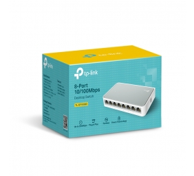 TP-LINK | Switch | TL-SF1008D | Unmanaged | Desktop | 10/100 Mbps (RJ-45) ports quantity 8 | Power supply type External | 36 month(s)